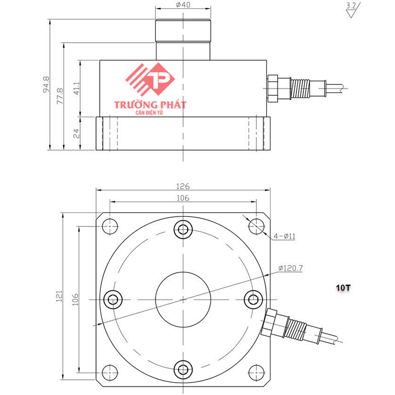 Cảm biến lực GY-3 10 tấn