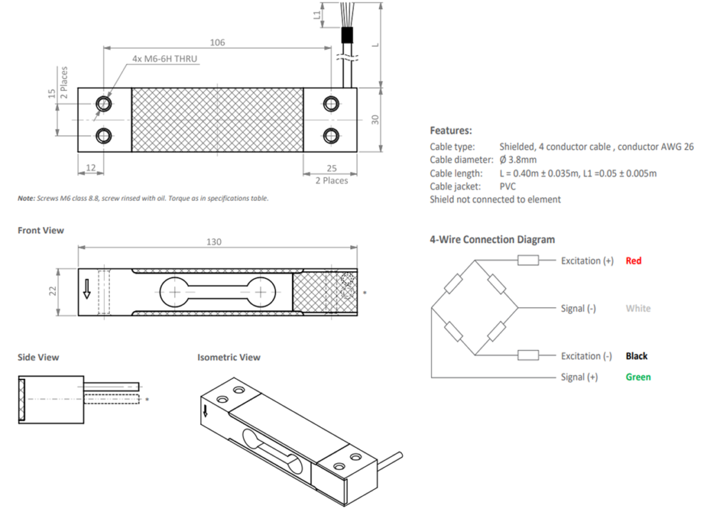 Loadcell Zemic L6D 40kg